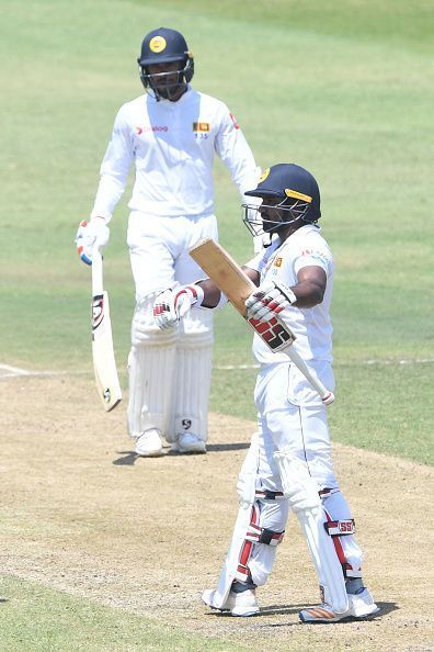 Kusal Perera scored an unbeaten 153 in the fourth innings of the match, South Africa v Sri Lanka- 1st Test