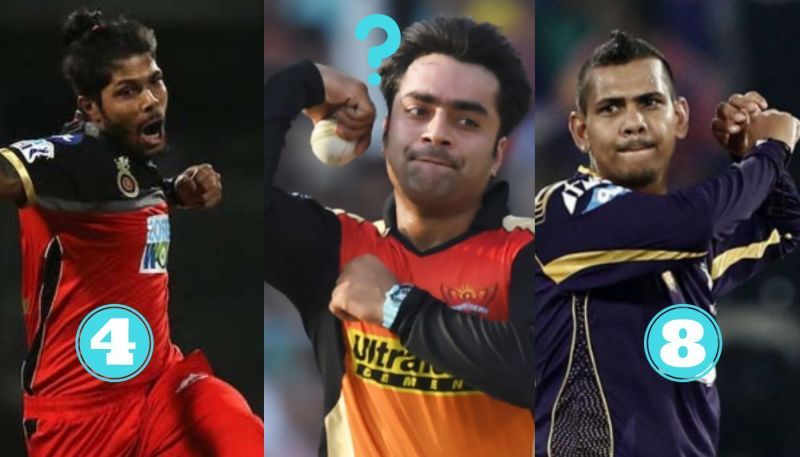 Umesh Yadav, Rashid Khan, and Sunil Narine are among the Top 10 list