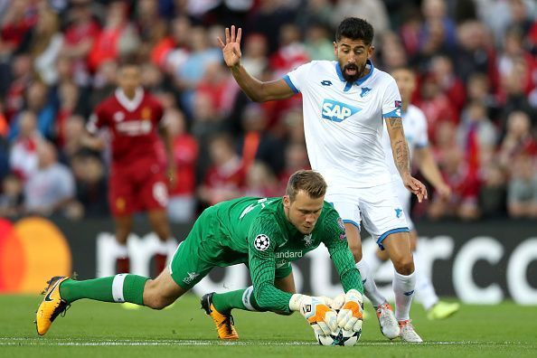 Kerem Demirbay in action during Liverpool FC vs 1899 Hoffenheim