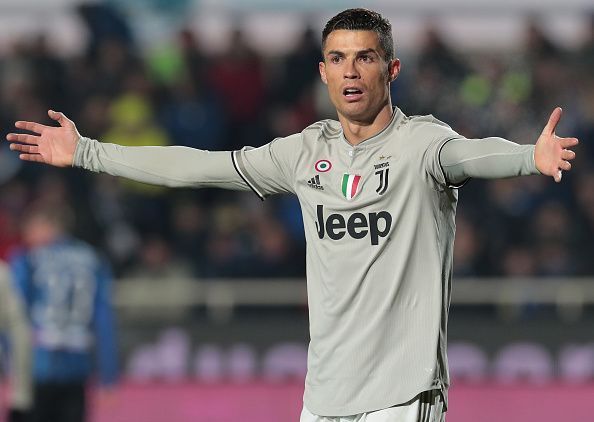 Ronaldo scored two vital goals for Juve in January