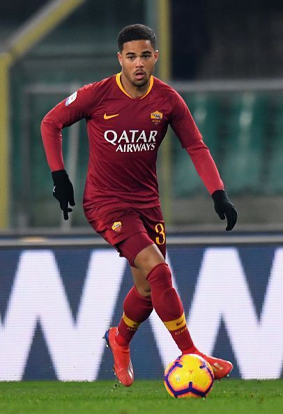 Kluivert in action for AS Roma