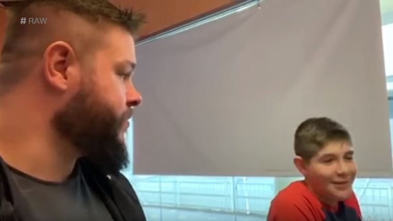 Owens' update shows him hanging out with his son.