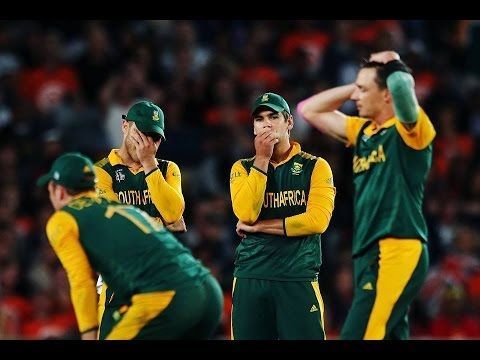 The South African players after the loss to New Zealand