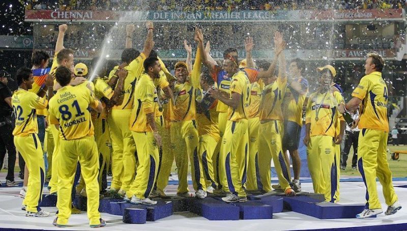 CSK after winning 2011 IPL