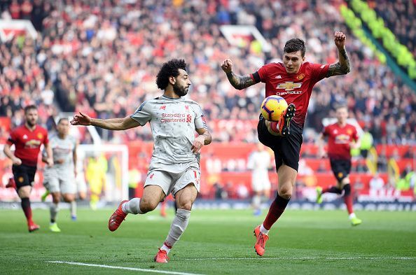 Salah was left constantly frustrated by a determined United backline