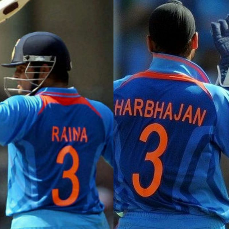 Harbhajan Singh and Suresh Raina