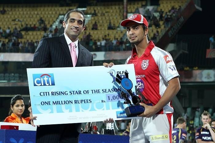 Mandeep Singh won the Rising Star Award in IPL