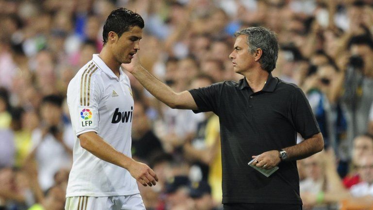 Jose Mourinho has previously coached Cristiano Ronaldo at Real Madrid