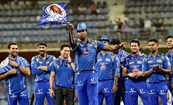 File photo of Mumbai Indians' celebration at the Wankhede stadium