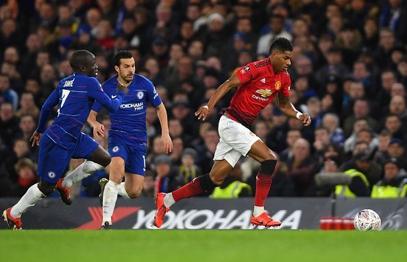 Rashford - not known for his defensive work - embraced that role out of possession for United