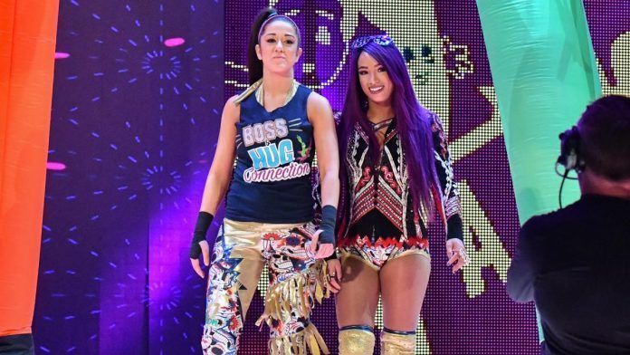 Bayley and Sasha Banks