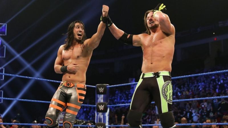 Mustafa Ali with AJ Styles