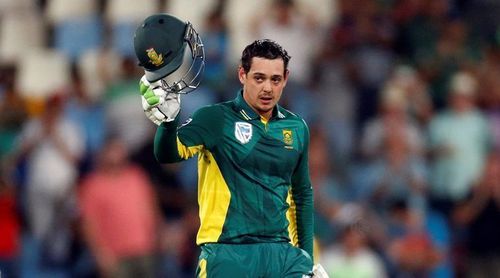 Quinton de Kock is a dangerous batsman at the top of the order.