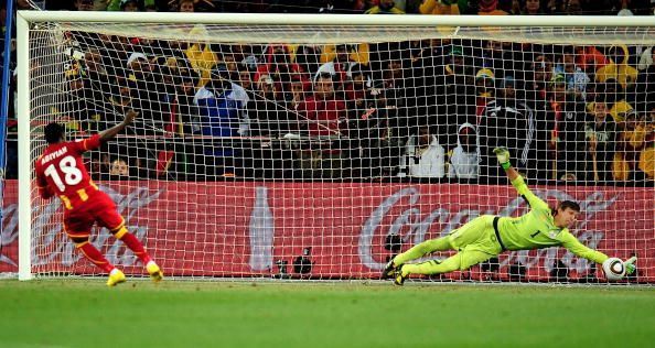 Adiyiah missed a penalty in the shootout against Uruguay in the 2010 World Cup quarterfinals