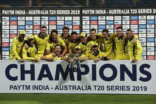 Team Australia's 1st ever T20I series win on Indian soil