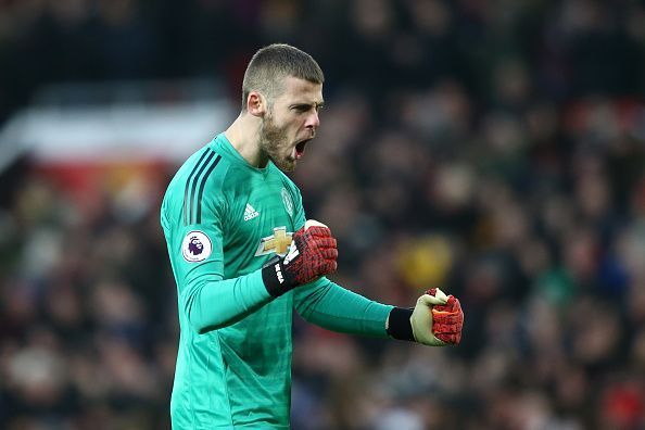 David de Gea has now reached 100 clean sheets for Manchester United in the Premier League