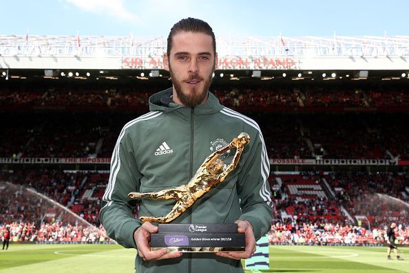 Manchester United&#039;s David De Gea won the Golden Glove award last season.