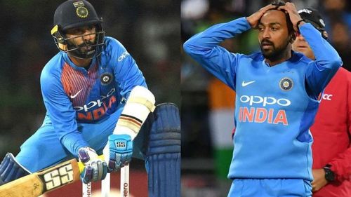 Dinesh Karthik and Krunal Pandya