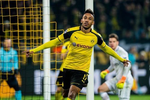 Aubameyang's treble carried Dortmund past Benfica in 2016/17