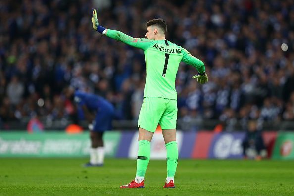 Chelsea keeper Kepa Arrizabalaga clashed with boss Maurizio Sarri during Sunday&#039;s EFL Cup Final