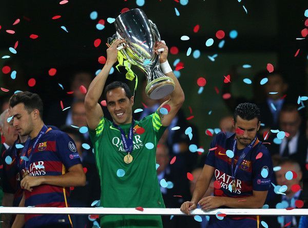 Pedro and Claudio Bravo both played at the Camp Nou under Luis Enrique