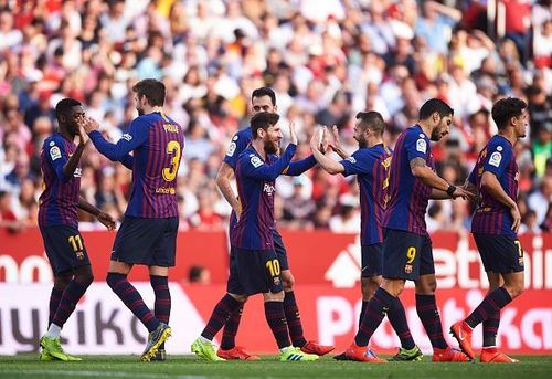 Barcelona scraped past Sevilla