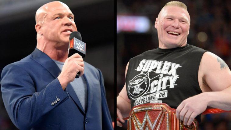 Kurt Angle and Brock Lesnar had quite the rivalry to start off the latter&#039;s career...