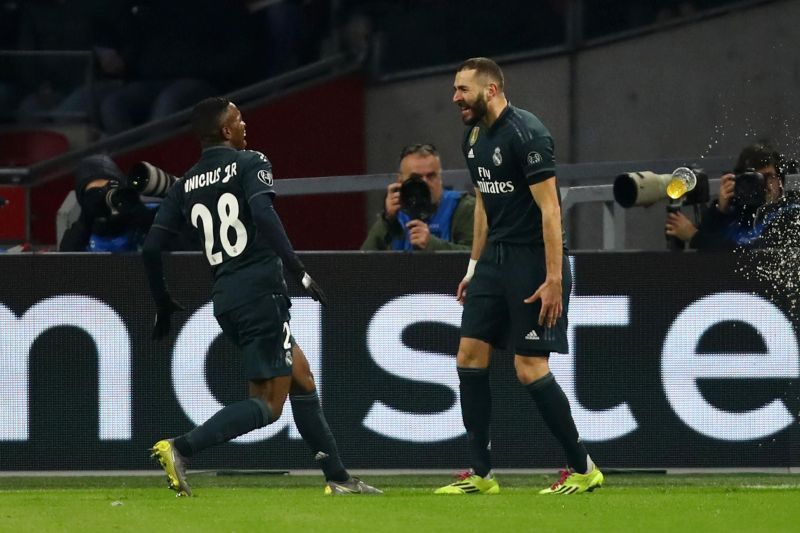 Vinicius combined brilliantly with Benzema to give Madrid the lead