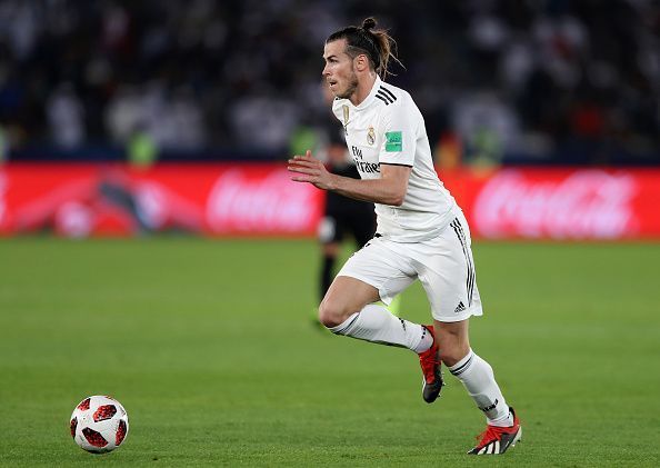 Gareth Bale in action during the FIFA Club World Cup 2018 Enter caption