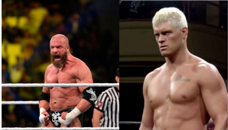 WWE Executive and wrestler Triple H and AEW Vice President Cody Rhodes