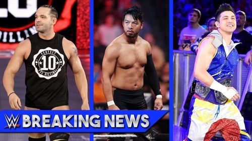 From Left to Right: Perfect Ten Tye Dillinger, Hideo Itami, and TJ Perkins