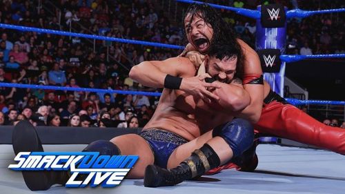 Dillinger's last match on SmackDown was against Shinsuke Nakamura.