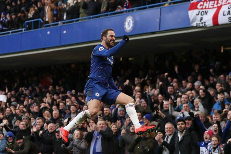 Higuain netted a double in Chelsea&acirc;€™s 5-0 win over Huddersfield&Acirc;&nbsp;