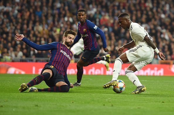 Vinicius had all Barca defenders and midfielders on the extra high alter, who were hell-bent on stopping the Brazilian teenager who&#039;s playing his first professional season in LaLiga.
