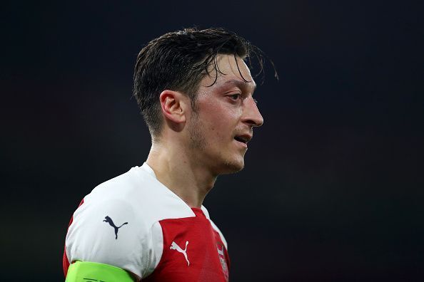 Mesut Ozil started for Arsenal against BATE Borisov