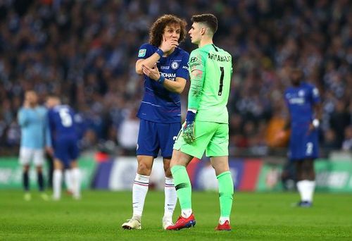 David Luiz reveals he told Arrizabalaga to respect Sarri's decision