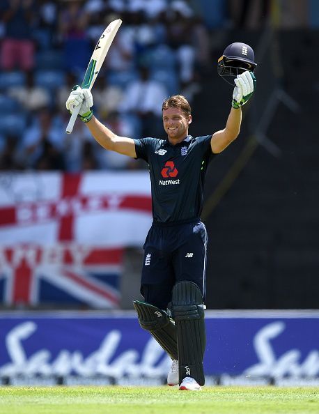 Buttler scored 105 runs off the last 10 overs.