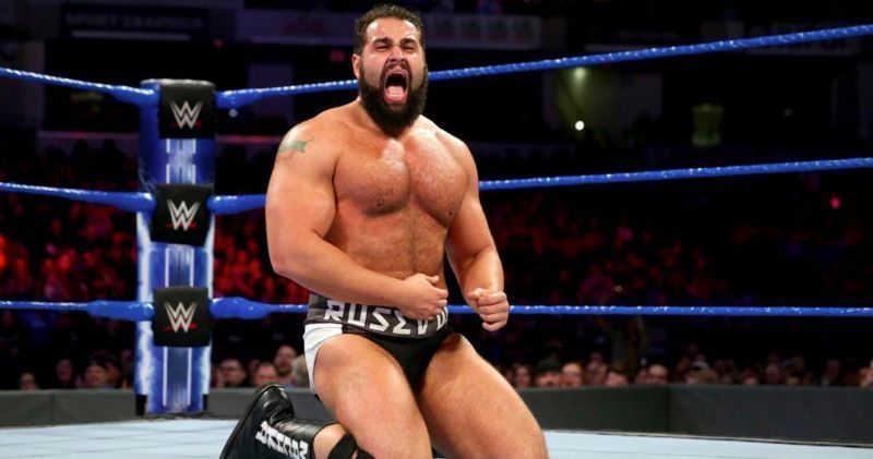 Rusev does not seem very happy right now.