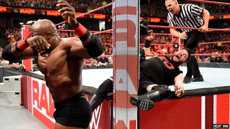 Bobby Lashley injures Kevin Owens