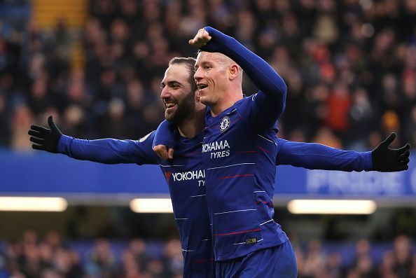 It was all smiles at the Bridge as Chelsea thrashed Huddersfield
