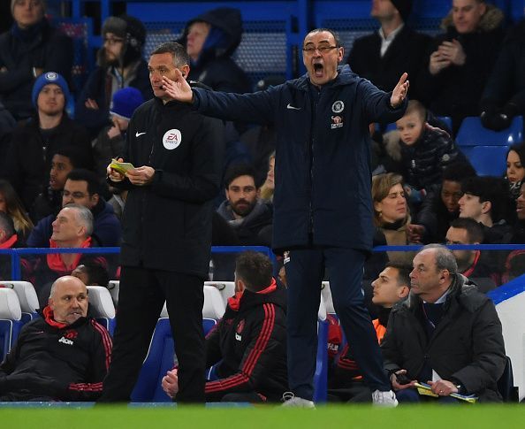 Sarri is struggling to impose his style of play at Chelsea