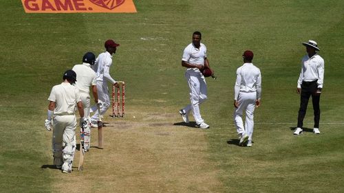 Shannon Gabriel and Joe Root exchanged words on the third day of the third Test