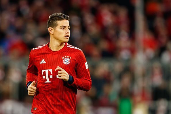 James Rodriguez is currently in the last quarter of his loan deal at Bayern Munich from Real Madrid