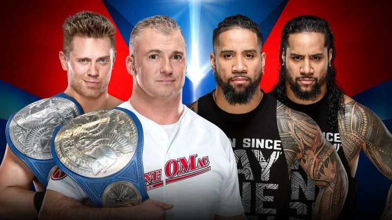 The Miz and Shane McMahon (c) vs. The Usos (Jey Uso and Jimmy Uso)