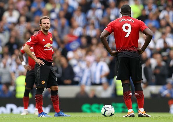 Mata and Lukaku had a rare start for Manchester United