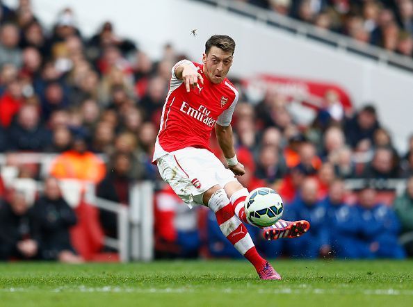 Arsenal 4 v 1 Liverpool - &Atilde;zil&#039;s free-kick was an unstoppable one