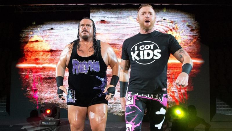 Rhyno and Heath Slater were the first ever WWE SmackDown Live Tag Team Champions.