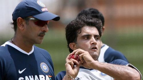 Sourav Ganguly and Ravi Shastri