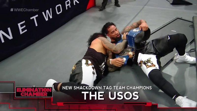 The Usos winning the SmackDown Live Tag Team Titles was probably the right move.
