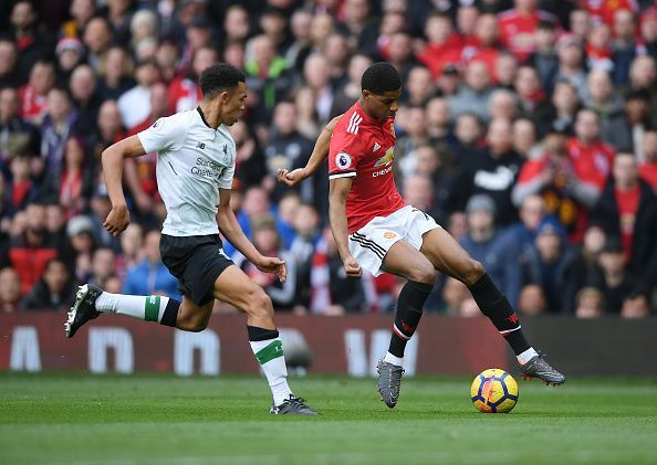 Marcus Rashford haggled Liverpool in this fixture last year